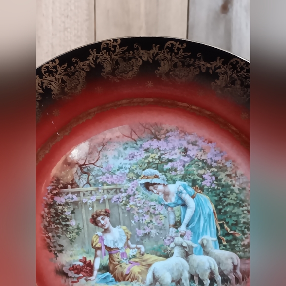 1800s Royal Vienna Porcelain Cabinet Plate "A Dainty Meal" - Picture 13 of 16